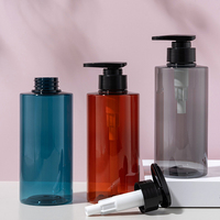Bouteille de luxe en plastique à épaule plate avec pompe pour lotion cosmétique, soins de la peau et des cheveux, 200ml, 250ml, 300ml, 500ml – Vente en gros