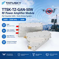 Module RF sans fil professionnel 50W GaN LoRa pour drone, 2400-2500MHz avec bandes de fréquences personnalisables pour radar anti-drone