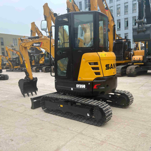 Mini-excavatrice sur chenilles hydraulique SY35U de 3,58 tonnes avec flèche pivotante - Product Image 1