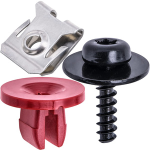 Kit de tornillos para protector de salpicaduras del motor, 30 piezas, clips de metal y plástico, pernos y tuercas para reparación y reemplazo de automóviles - Product Image 1