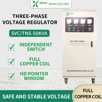 Stabilisateur de tension automatique triphasé TNS SVC 50 kVA, régulateur de tension AC haute précision pour ligne de production industrielle, homologué CE