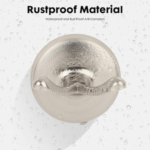 Ensemble de porte-serviettes Saint Ruijia, série 340, acier inoxydable nickel brossé, kit de salle de bain quatre pièces - Product Image 4