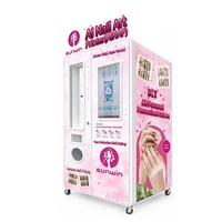 Kiosque de vente automatique d'imprimantes à ongles en libre-service avec impression automatique et terminal de paiement intégré