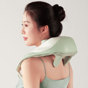 Portable 6 roues Shiatsu cou et épaule masseur compresse chaude pétrissage à la main taille intelligente oreiller de <span class=keywords><strong>Massage</strong></span> Mini masseur cervical - Product Image 4