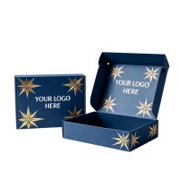 Boîte cadeau rigide rouge avec logo personnalisé, boîte d'emballage en papier ondulé écologique pour bougie parfumée, emballage cadeau fait main