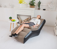 Sofá reclinable inflable tipo S moderno, nuevos muebles creativos para exteriores para hotel y hogar, flocado perezoso para el almuerzo