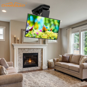 Support de plafond motorisé pour téléviseur électrique, inclinable et orientable, pour écran de <span class=keywords><strong>50</strong></span> à 90 <span class=keywords><strong>pouces</strong></span>, VESA 600, robuste, avec télécommande - Product Image 5