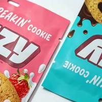 Sacs à collation personnalisés avec fermeture éclair, avec votre propre design, pour aliments secs, biscuits, bonbons, emballages de biscuits