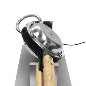 Machine à gaufres bulles professionnelle électrique à revêtement antiadhésif, simple tête, réglable, pour cornets à œufs, avec minuterie, pour stand alimentaire - Product Image 4