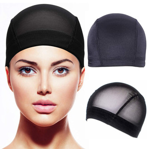 Thời Trang Spandex Tóc Giả Mũ Căng Polyester Hat Spandex <span class=keywords><strong>Dome</strong></span> Sóng Mũ Thoáng Khí Lưới Áo Thun Hat - Product Image 2