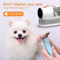 Kit de toilettage portable pour animaux AIRROBO PG100 avec aspirateur, tondeuse, peigne et brosse, filtre HEPA H11, capacité de 2 L, prise US