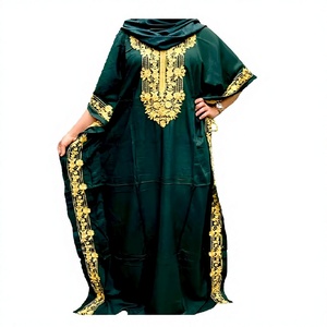 Vintage Rayon <b>Kaftan</b> Maxi Dress for Women – <b>Plus</b> <b>Size</b> Printed Beach, Party & Casual Wear Washable Long <b>Kaftan</b> Dress - Product Image 1