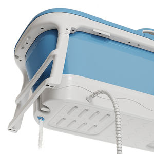 <span class=keywords><strong>Vasca</strong></span> da <span class=keywords><strong>Bagno</strong></span> <span class=keywords><strong>Pieghevole</strong></span> Portatile WANUO da 1,48m con Rullo Massaggiante per Piedi, Facile da Riporre, in Plastica, per Adulti - Product Image 6