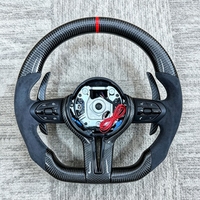 Volant sport en fibre de carbone pour BMW F10 F12 F20 F21 F22 F25 F26 F30 F31 F32 F33 F34 F36 F80 M3 F80 M4 F82 M5 F90 E71 E90