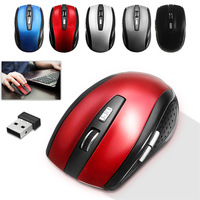Grosir murah Mouse 2.4G nirkabel dengan USB disesuaikan Logo Mouse kantor untuk bisnis promosi hadiah komputer