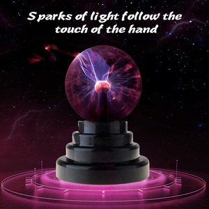 J & R 3 Inch Biểu Tượng Tùy Chỉnh <span class=keywords><strong>LED</strong></span> Plasma Bóng USB Powered Cảm Ứng Cảm Ứng Bầu Không Khí Ánh Sáng Lễ Hội Trang Trí Đám Cưới Quà Tặng - Product Image 4