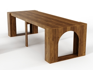 Mẫu bàn gấp gỗ cao cấp mới về, thiết kế tùy chỉnh OEM ODM, bàn ăn gỗ mở rộng sang trọng - Product Image 6