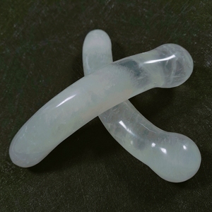 Enorme Dildo in Quarzo Artificiale Trasparente, Pene Curvo in Cristallo Intagliato a Mano per Donne, Giocattolo Sexy per la Guarigione - Product Image 1