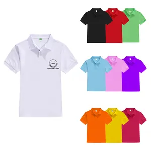 Хлопковая рубашка-поло для маленьких мальчиков, модная детская одежда, простая детская футболка-поло, оптовая продажа