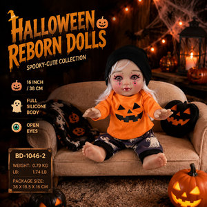 BAkwbwBY Wholesale 15 Inch Halloween Vampire Reborn Doll Realistic Gothic Baby Doll for Collectors Gifts Party Display and Decor - Product Image 6