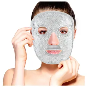 Commercio all'ingrosso impacco di ghiaccio di bellezza viso impacco caldo maschera per il viso gel di perle pieno maschera per il viso di ghiaccio gel maschera