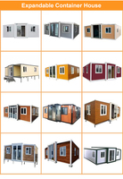 Bureau conteneurisé en kit |   Bâtiment modulaire préfabriqué en verre moderne, bureau temporaire sur chantier