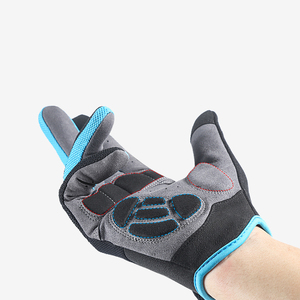 薄型スポーツサイクリングエアロフルフィンガー防水タッチスクリーン対応パッド入りメッシュジェルグローブ（屋外ライディング用、オールシーズン） - Product Image 4