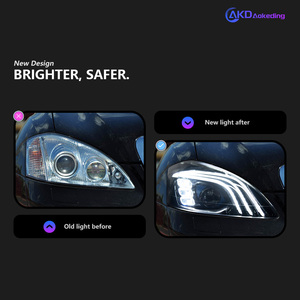 Đèn pha AKD Car Styling dành cho Benz W221, đèn pha 2006-2009 S300 S400, đèn LED DRL, kiểu Maybach, thấu kính Projector - Product Image 4