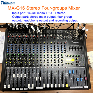 Thinuna MX-G Máy Trộn Âm Thanh Phòng Thu Chuyên Nghiệp Loạt 12/16/24/32 Kênh Máy Trộn Âm Thanh <span class=keywords><strong>DJ</strong></span> USB Bluetooth 48V Nguồn Ảo - Product Image 6