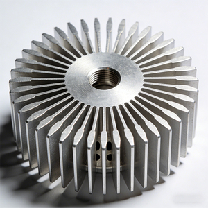 Customized 6061 Aluminum Profile Sunflower Radiator <strong>Parts</strong> to Drawing Aluminum Alloy Molding Components - Product Image 1