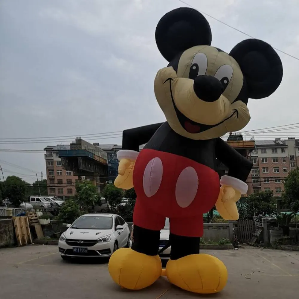 Muñecas inflables personalizadas para exteriores, modelo de Mickey, dibujos animados