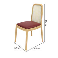 Nouvelle Arrivée Chaise en Bois Massif pour Hôtel et Maison, avec Coussin Doux, Chaise de Salle à Manger en Bois pour Cuisine et Restaurant