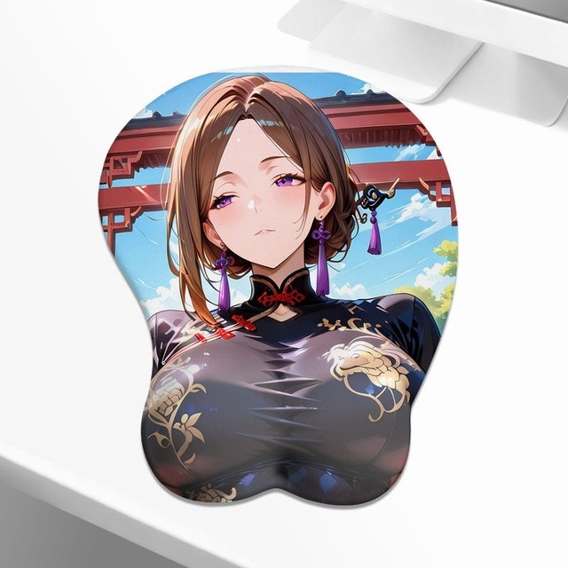 Custom Special Design 3D Mousepad Soft Touch Girl Character Printed Buttock Breast Mouse Mat Non-slip Mouse Pad