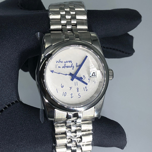 Qui s'en soucie, <span class=keywords><strong>je</strong></span> suis déjà en retard ! Montre à mouvement NH35 avec logo personnalisé, qualité japonaise, mouvement automatique Seiko NH35, montre squelette NH35. - Product Image 5