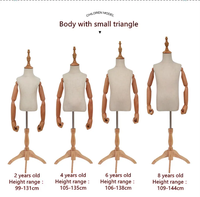 Maniquí de Plástico de Medio Cuerpo para Niños, Unisex, en Pose de Pie, para Exhibición de Ropa Infantil