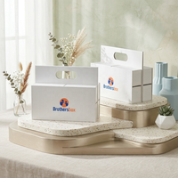 Brothersbox Odm - Caja de Regalo de Navidad con Asa de Diseño Nuevo, Reciclable, Plegable, Calendario de Adviento de 12/24 Días con Cajones