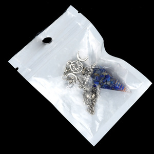 Colgante de Resina Hexagonal de Alta Calidad con Péndulo de Luna Trifásica de Cristal y Cadena Metálica Corta para Adivinación y <span class=keywords><strong>Hechizos</strong></span> - Product Image 4