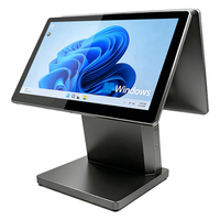 Sistema POS de Doble Pantalla DC-G3 para Tiendas y Restaurantes con CPU Intel I5, Sistema Operativo Windows, Pantalla Táctil Capacitiva, 1 Año de Garantía