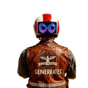 Smart LED <b>Helmet</b> with APP Programmable Screen Safety Headwear <b>for</b> <b>Cycling</b>, Motorcycle, Night Riding Warning <b>Light</b> - Product Image 1