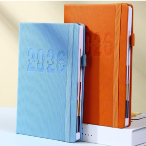 Tùy chỉnh A5 2026 Tây Ban Nha Tiếng Anh Lịch 365 ngày hàng ngày kế hoạch kinh doanh Quà tặng khuyến mãi Tạp Chí đàn hồi ban nhạc máy tính xách tay Nhật Ký - Product Image 4