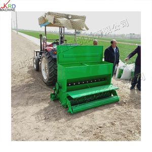 Maceta de empuje manual de semillas de césped de gránulos pequeños con rodillo para plantar uniformemente Venta de maceta de semillas de hierba de tracción de tractor - Product Image 3
