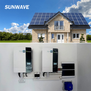 Système <span class=keywords><strong>solaire</strong></span> intégré de haute qualité SUNWAVE, kit <span class=keywords><strong>solaire</strong></span> tout-en-un hors réseau et hybride <span class=keywords><strong>avec</strong></span> panneaux solaires, onduleurs et batteries - Product Image 2