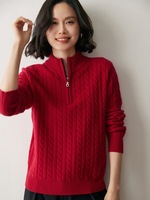 Pull en cachemire à col roulé pour femme, couleur unie, nouveau style automne/hiver 2026