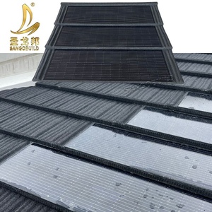 Tuiles solaires intégrées au toit BIPV, panneau solaire, bardeau solaire, toit solaire, nouveaux matériaux de construction photovoltaïque écologiques - Product Image 5