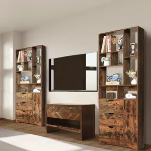 Estantería moderna y elegante, con su diseño llamativo y limpio, esencial para ordenar espacios de oficina, librería estándar - Product Image 4