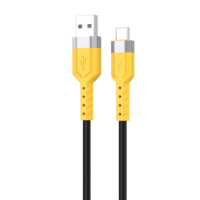 Câble de transfert de données et de charge rapide USB2.0 Type-C vers Type-C 5A en nylon tressé en cuivre pur de 1 m pour téléphones mobiles