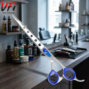 Kiepe-Pet-Series <b>Left</b>-<b>Handed</b> Stainless Steel Beauty <b>Scissors</b> with Sharp Blade and Rubber Handle for Hair Use - Product Image 3