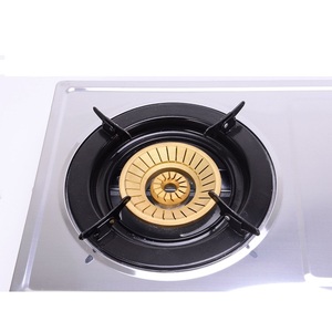 Cuisinière à gaz portable à double brûleur avec couvercle de brûleur en acier inoxydable pour usage domestique - Product Image 2