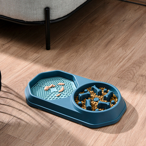 Ciotola per Cibo e Tappetino per Cani e Gatti, Tappetino in Silicone per Alimentazione Lenta e Abbeveraggio - Product Image 3