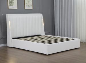 <span class=keywords><strong>Letto</strong></span> Moderno Willsoon con Contenitore Imbottito, <span class=keywords><strong>Testiera</strong></span> con Luce LED e Piattaforma Idraulica Sollevabile per Camera da <span class=keywords><strong>Letto</strong></span> - Product Image 3